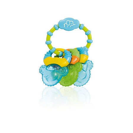 Mordedor com Gel Cool Rings Azul Multikids Baby - BB150