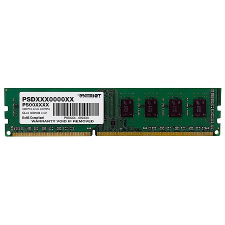 Memória para Desktop Patriot 4GB DDR3 1600Mhz PSD34G160081
