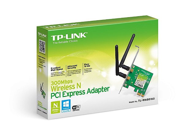 Placa PCI Express Wireless TP-Link TL-Wn881nd 300mbs