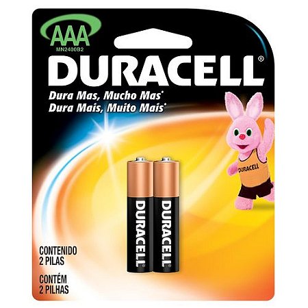 Pilha Duracell MN2400 AAA  Blister c/2