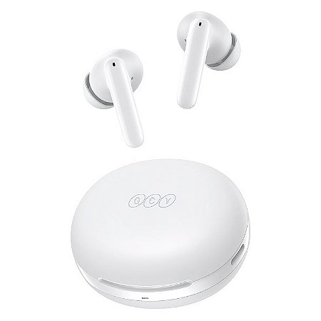 Fone de ouvido Bluetooth QCY T13 ANC 2  - Branco