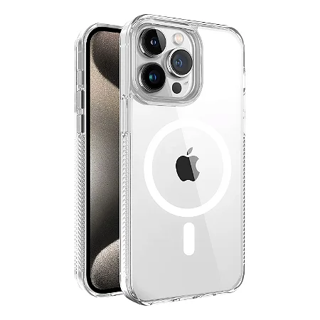 Capa Anti-Slip Magsafe para Iphone 15 Transparente - Gshield