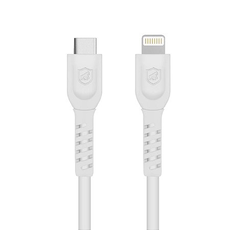 Cabo Dual Shock Lightning/Tipo-C 1,2m Branco (MFI Homologado) - Gshield