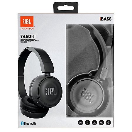 Fone de Ouvido Bluetooth JBL T450BT Preto