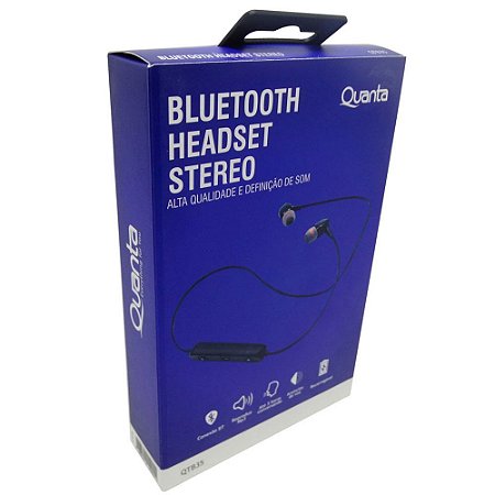 Fone de Ouvido Bluetooth Quanta QTB-35 Azul