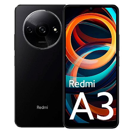 Smartphone Xiaomi Redmi A3 128GB 4GB RAM Preto - Global