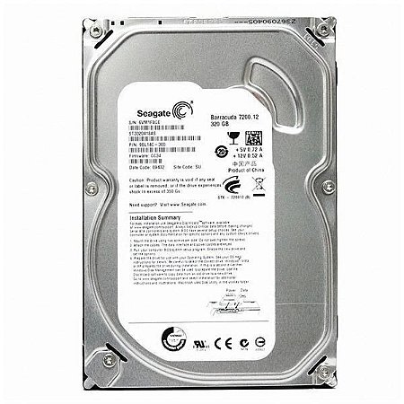 HD Desktop Seagate DB35.3 ST3320820 New Pull 320gb - Prata