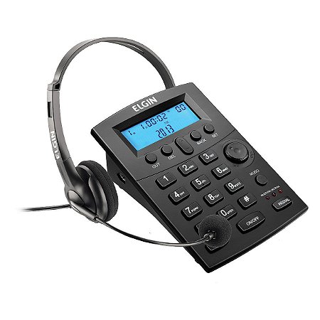 Telefone Headset Elgin HST-8000 com Identicador Chamadas