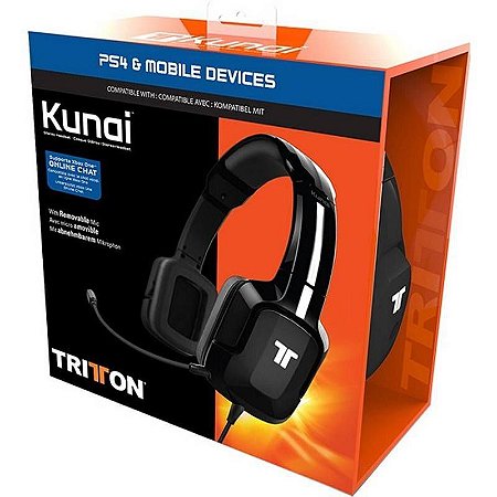 Headset Xbox One Ps4 Tritton Kunai Com Fio - Preto