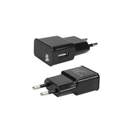 Carregador de tomada USB 5V 2.1A  Preto - 5+ (044-0002)
