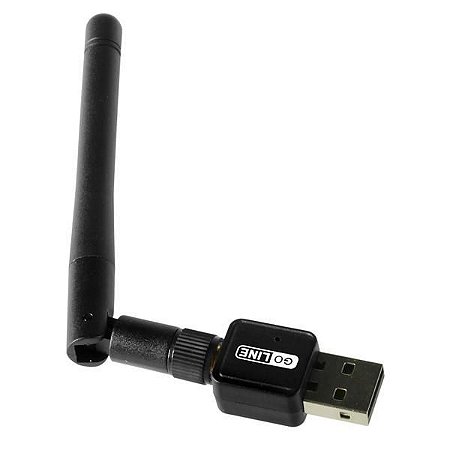 Adaptador Wi-Fi GO LINE GL-06T 150Mbps 2.4GHz Preto/Vermelho