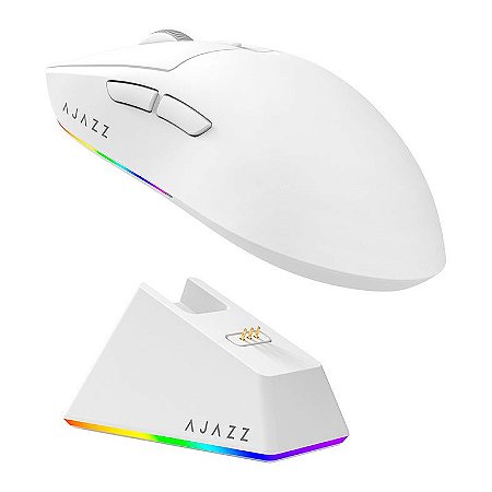 Mouse Gamer Ajazz AJ139 V2 MC Nacodexx Wireless - Branco (985584)