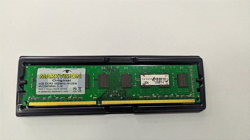 Memória para Desktop 4gb DDR3 Markvision MVD34096MLD 1600Mhz