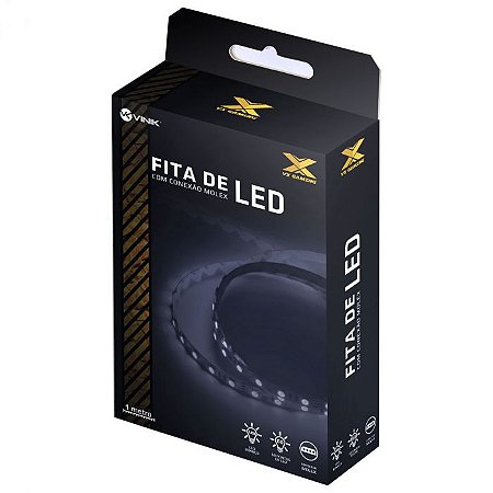 Fita de Led Branco Conexão Molex 60 leds VX Gaming - LBM1