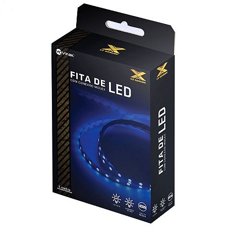 Fita de Led Azul Conexão Molex 60 leds VX Gaming - LAM1