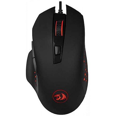 Mouse Gamer Redragon Gainer M610 3200 DPI 6 Botões Black