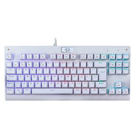 Teclado Mecânico Gamer Redragon Dark Avenger Branco - K568W-RGB