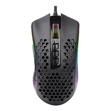 Mouse Gamer Redragon Storm M808-RGB 12400dpi Preto