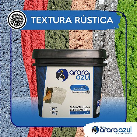 TEXTURA RÚSTICA ARARA AZUL #14