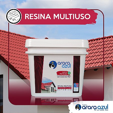 RESINA MULTIUSO PREMIUM BASE ÁGUA ARARA AZUL