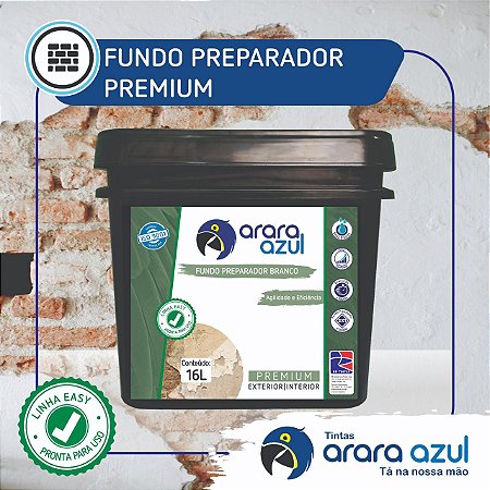 FUNDO PREPARADOR EASY BRANCO ARARA AZUL