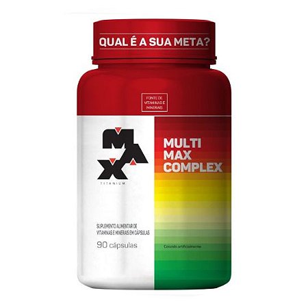 Multimax Multivitaminico Complex 90 Caps - Max Titanium