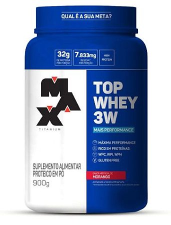 Top Whey 3W 900gr - Max Titanium