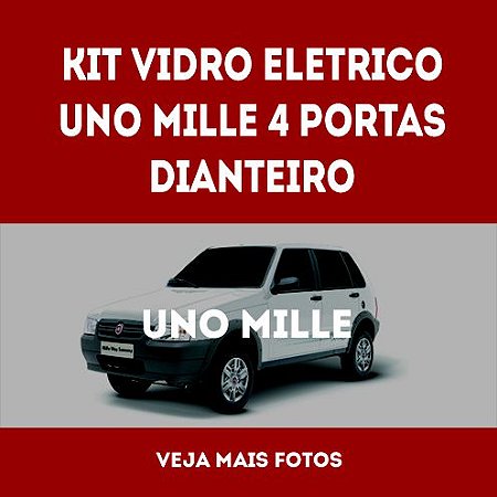Kit Vidro Eletrico Uno Mille 4 Portas Dianteiro
