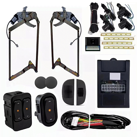 Kit Vidro Elétrico Escort Hobby 2 Portas c/Trava Elétrica