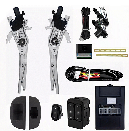 Kit Vidro Elétrico Renault Kangoo 2 Portas + Trava Elétrica.