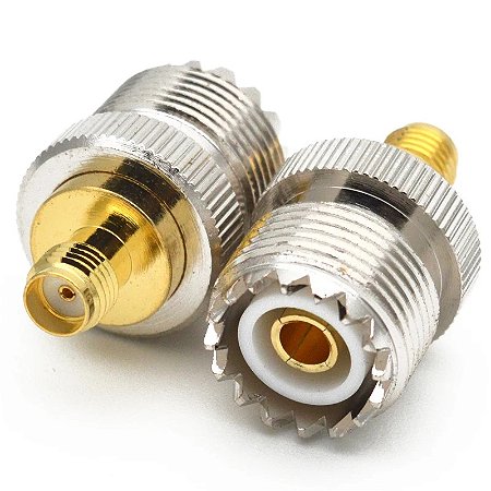 Adaptador De Antena Para Rádio Baofeng Femea Uhf / Femea Sma
