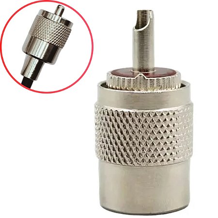 CONECTOR HBN-403 UHF MACHO PARA SOLDA