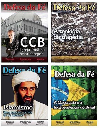Revistas Defesa da Fé - Edições:  90,91,92,93 (Digital)