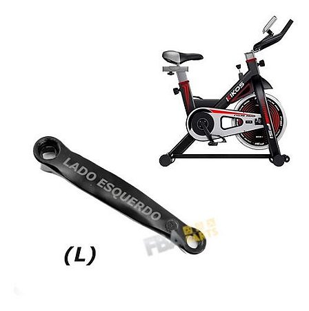 Pedivela Lado Esquerdo Bicicleta Spinning F5i Kikos Original