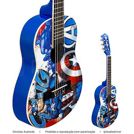 VIOLÃO INFANTIL MARVEL CAPITAO CORE PHX VIMC2