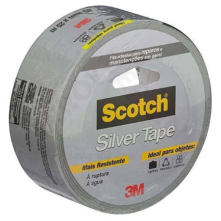 Fita prata silver tape Scotch 45mm x 5mts 3M