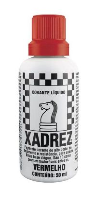 Corante Líquido Xadrez 50ml Vermelho