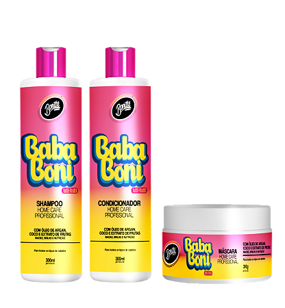 Kit capilar Bababoni 3 passos - 300ml