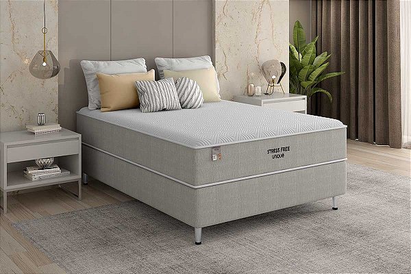 CONJUNTO PLUMATEX STRESS FREE 138X188X028