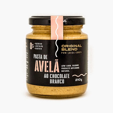 Pasta de avela com chocolate branco Original Blend 210g