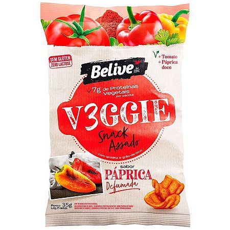 V3ggie snack assado páprica defumada Belive 35g