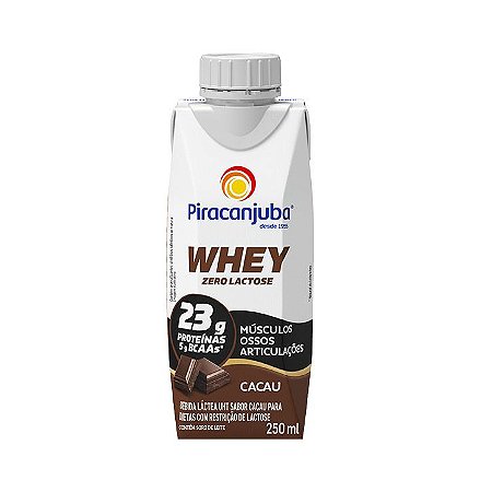 Bebida láctea com whey sabor cacau Piracanjuba 250ml