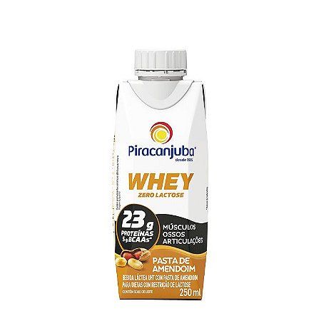 Bebida láctea com whey sabor amendoim Piracanjuba 250ml