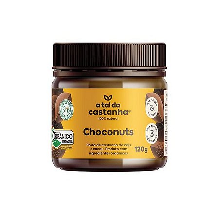 Pasta de castanha orgânica choconuts A tal da castanha 120g