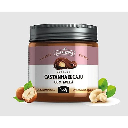 Creme de castanha de caju com avelã Nutrissima 450g