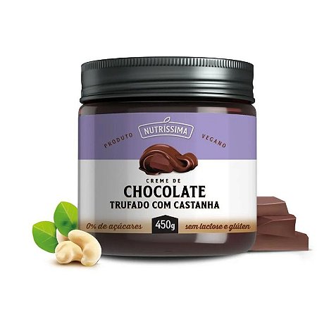 Creme de chocolate trufado com castanha Nutrissima 450g