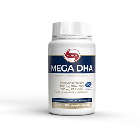 Ômega 3 mega DHA Vitafor 60 cápsulas