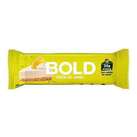 Barra de proteína sabor torta de limão Bold 60g
