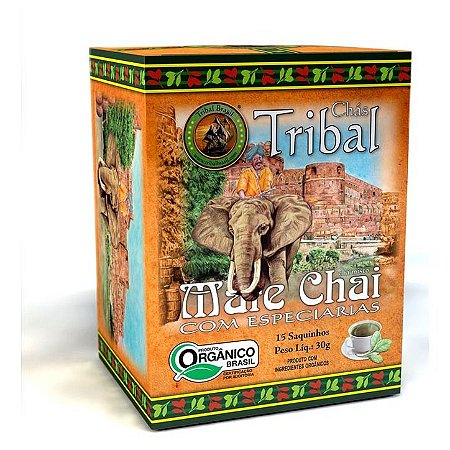 Chá mate chai Tribal Brasil 15 sachês