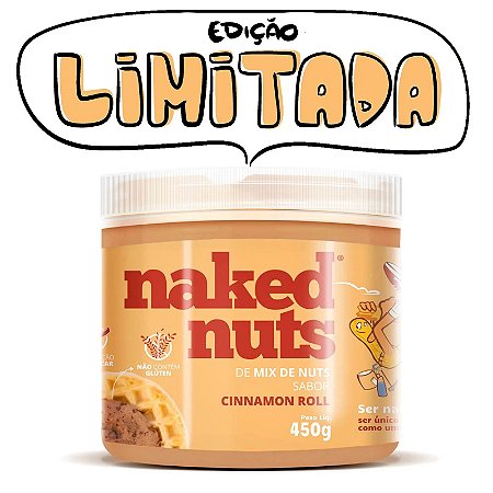 Pasta de mix de nuts sabor cinnamon roll Naked Nuts 450g